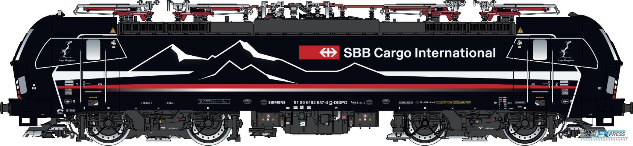 LS Models 17618 SBB Cargo/Shadowpiercer, 4 pantographs, Ep. VI (2019) 91 80 6193 657-4 D-DISPO  /  Ep. VI  /  ---  /  HO  /  AC  /  1 P.