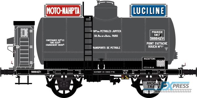 LS Models 30456 Ketelwagen, remmershuis, grijs, MOTO-NAPHTA LUCILINE / Ep. IIIa / SNCF / HO / DC / 1 P.