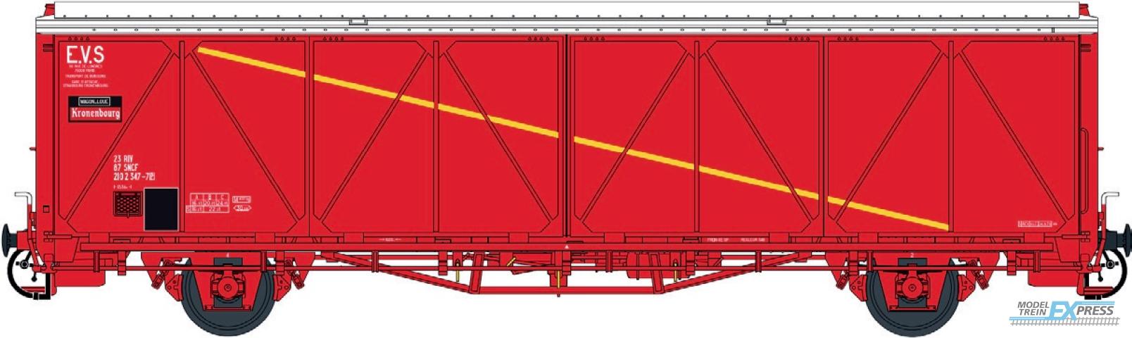 LS Models 30673 EVS rouge/blanc, KRONENBOURG, parois renforcées  /  Ep. IV-V  /  SNCF  /  HO  /  DC  /  1 P.