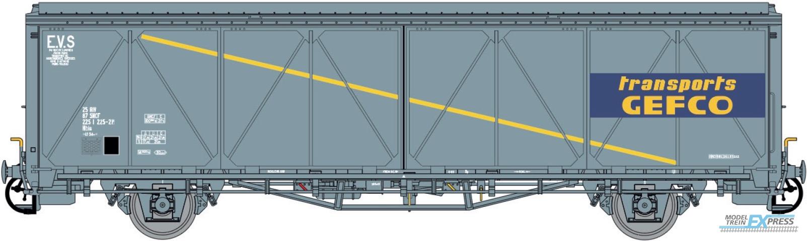 LS Models 30686 EVS Hbis, grijs, gele streep, "transport GEFCO", versterkte wanden / Ep.IV-V / SNCF / HO / DC / 1 P.