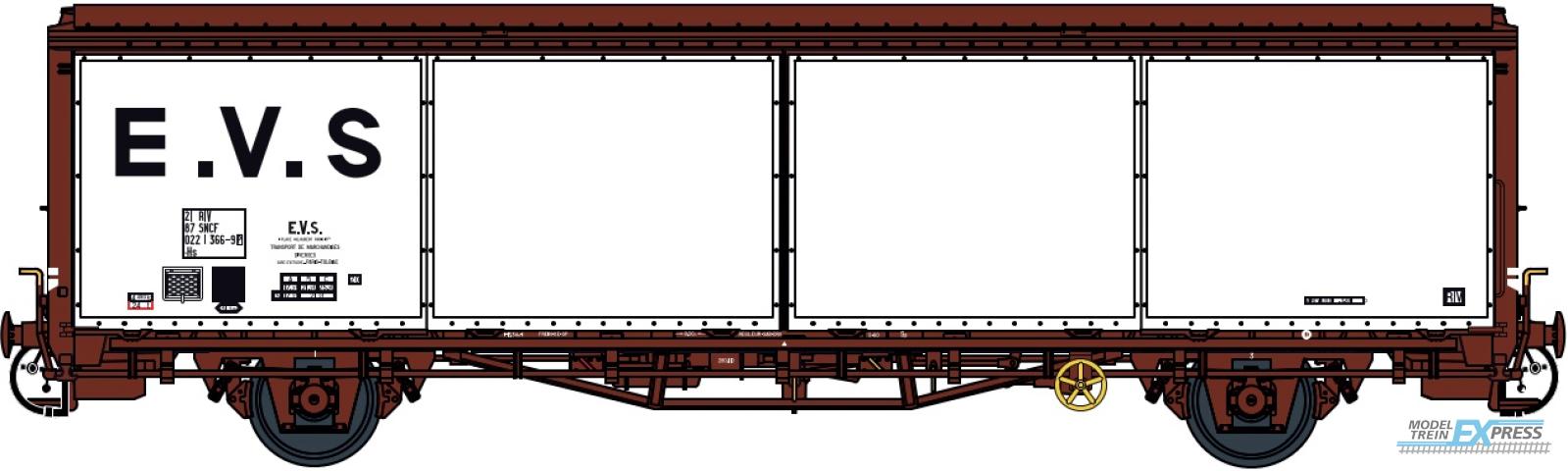 LS Models 30690 EVS Hs, wit/bruin, gladde wanden / Ep.IV / SNCF / HO / DC / 1 P.