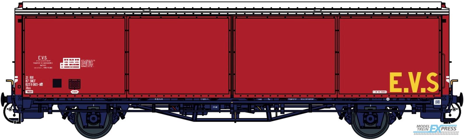 LS Models 30691 EVS Hss, rood/blauw, gladde wanden / Ep.IV / SNCF / HO / DC / 1 P.