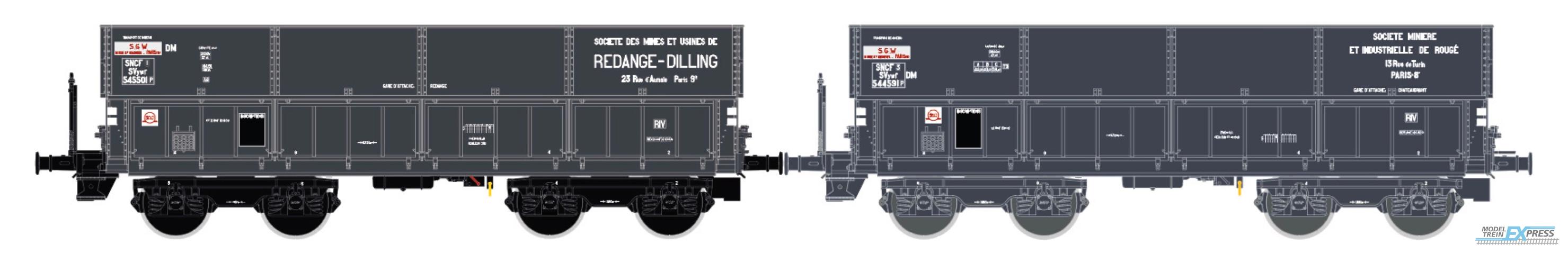 LS Models 31105 DM + DM, "Redange-Dilling" / Ep. III / SNCF / HO / DC / 2 P.