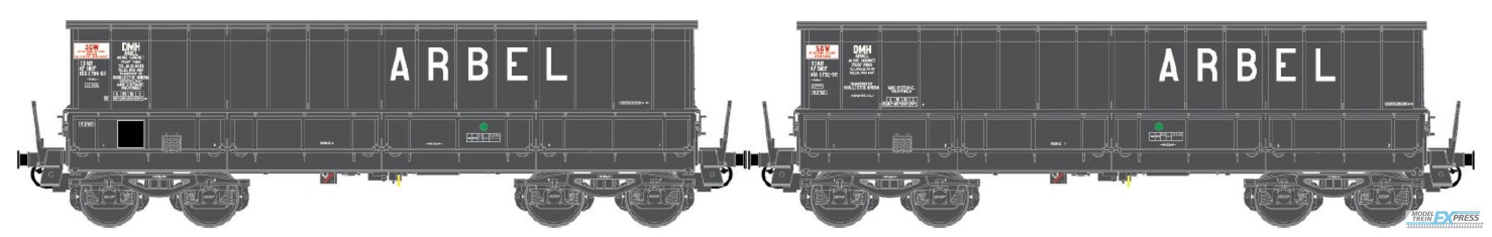 LS Models 31115 Set DMH, donker grijs, ARBEL  /  Ep. V  /  SNCF  /  HO  /  DC  /  2 P.