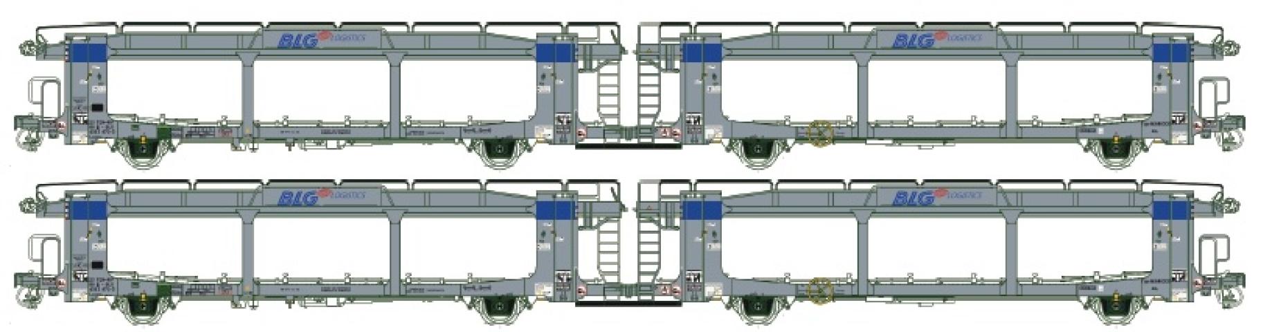 LS Models 32153 Laaers + Laaers + Laaers + Laaers, lichtgrijs, BLG Logistics  /  Ep. VI  /  ---  /  HO  /  DC  /  4 P.