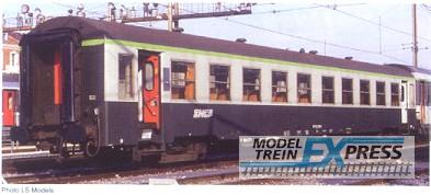 LS Models 40022 Set USI, groen, zwart dak, gele opschriften, vouwbalgen, Y16, omkaderd logo  /  Ep. IV  /  SNCF  /  HO  /  DC  /  2 P.
