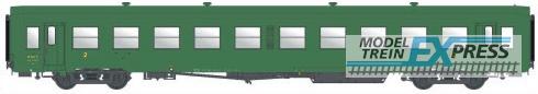LS Models 40028 USI Bmyfi U61, groen, groen dak, opschriften 1956, vouwbalgen, Y16  /  Ep. IIID  /  SNCF  /  HO  /  DC  /  1 P.