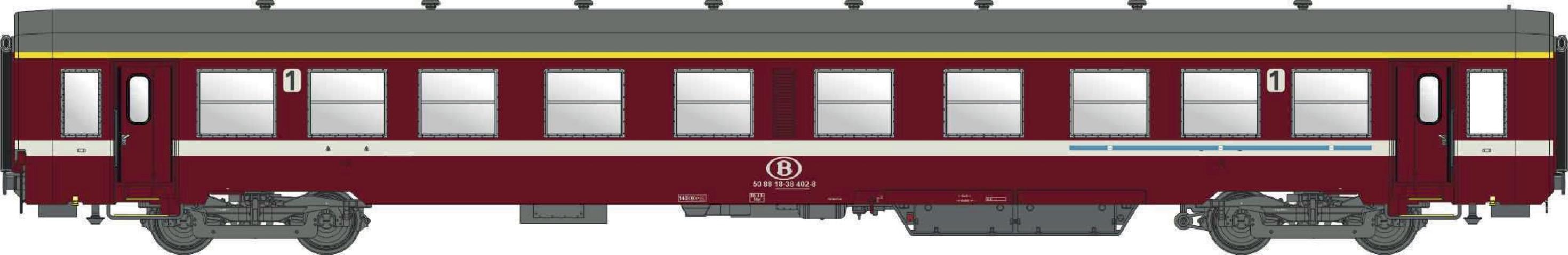 LS Models 40039 SNCB K4 A, bordeauxrood / Ep. V / SNCB / HO / DC / 1 P.
