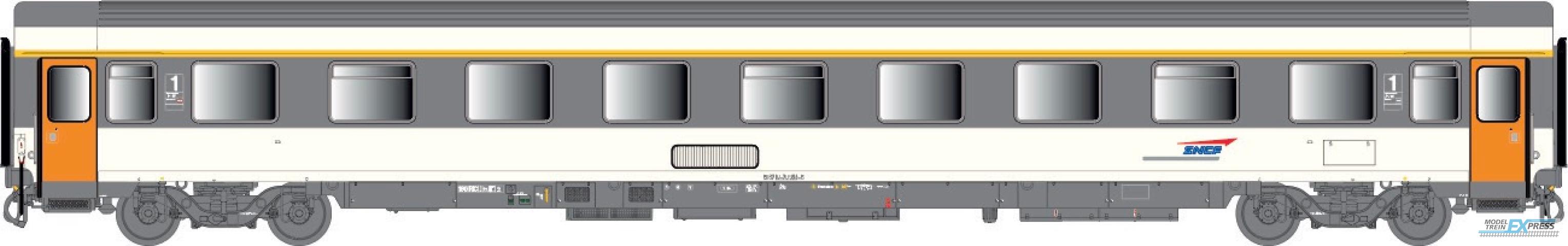 LS Models 40384 VSE A9u, Corail, pet logo, met airco / Ep. IV / SNCF / HO / DC / 1 P.