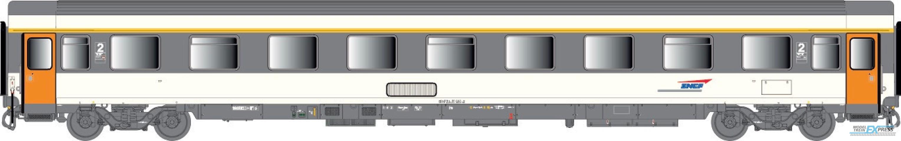 LS Models 40387 VSE B9u ex-A9u, Corail, pet logo, met airco / Ep. IV / SNCF / HO / DC / 1 P.