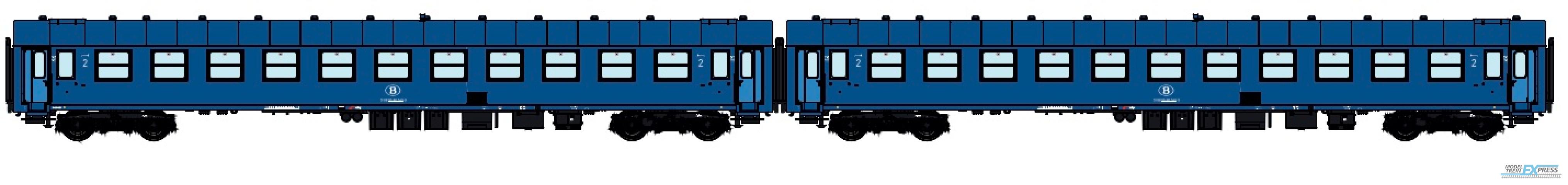 LS Models 42085 I5 Bc + I5 Bc, blauw, licht blauwe deuren  /  Ep. IV  /  SNCB  /  HO  /  DC  /  2 P.