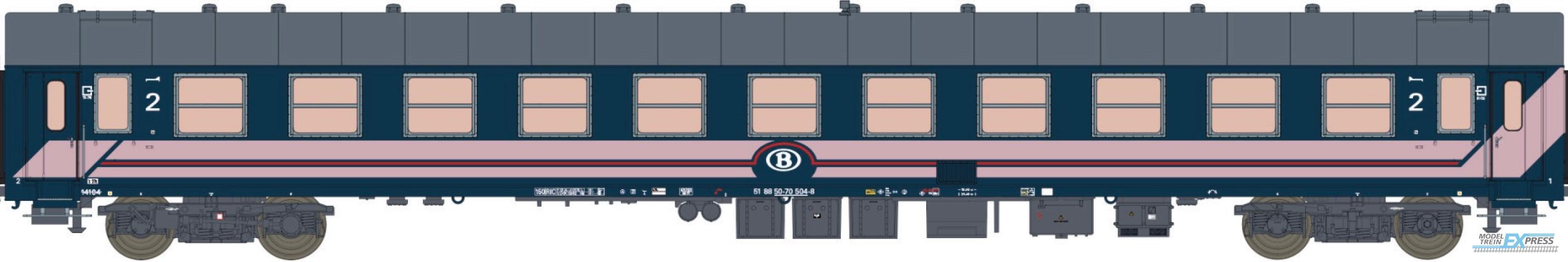 LS Models 42089 I5 Bc10 Y25, blauw, roze lijnen, klein B-logo / Ep. VI / SNCB / HO / DC / 1 P.