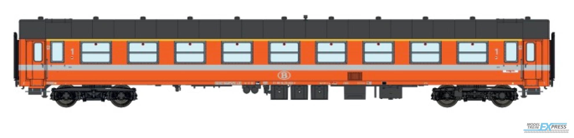 LS Models 42180 I4 A9, orange, toit gris / oranje, grijs dak.  /  Ep. V  /  SNCB  /  HO  /  DC  /  1 P.