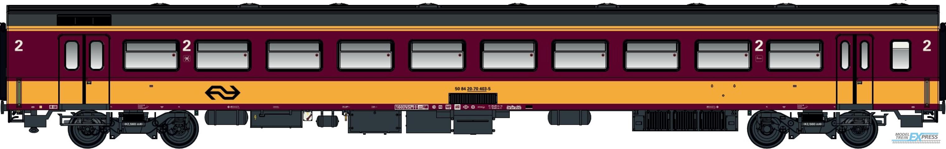 LS Models 44264 ICR, Benelux, rood, gele band, zonder airco  /  Ep. IV-VA  /  NS  /  HO  /  DC  /  1 P.