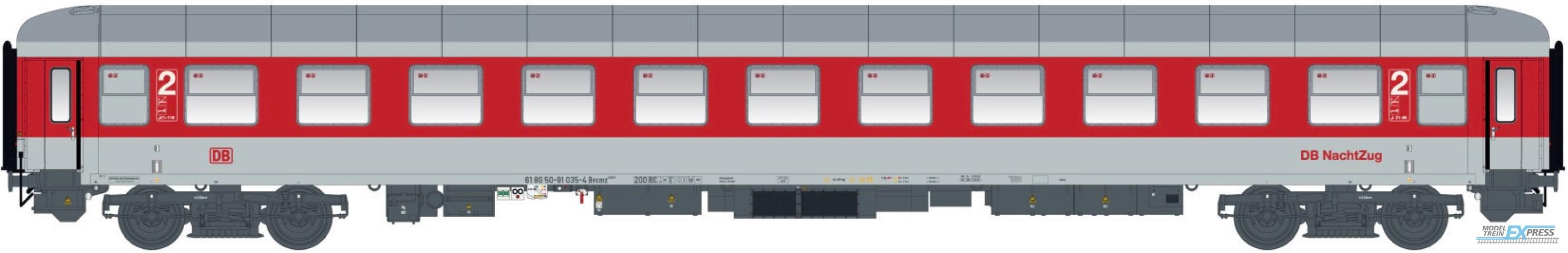 LS Models 460001 Bvcmz 248.5, rood/wit, DB NachtZug  /  Ep. V  /  DB  /  HO  /  DC  /  1 P.