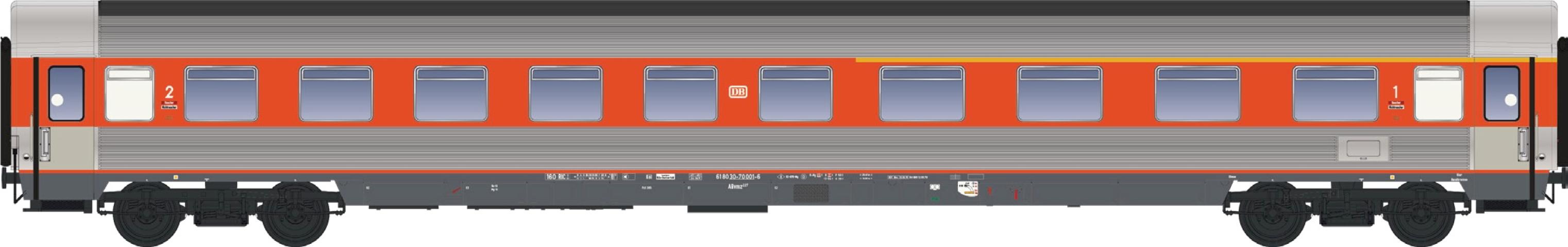LS Models 46011-1DC ABwümz 227, oranje/inox, tweekleurige deuren / Ep. IVb / DB / HO / DC / 1 P.