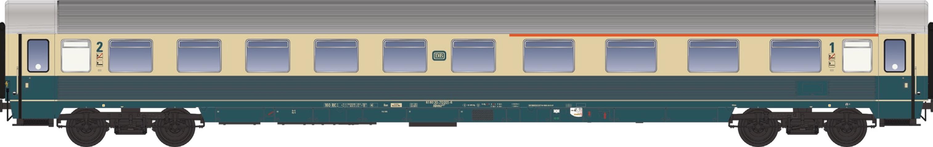 LS Models 46013-1DC ABvmz 227.4, oceaanblauw/beige, 1ste klas lijn / Ep. IVc / DB / HO / DC / 1 P.