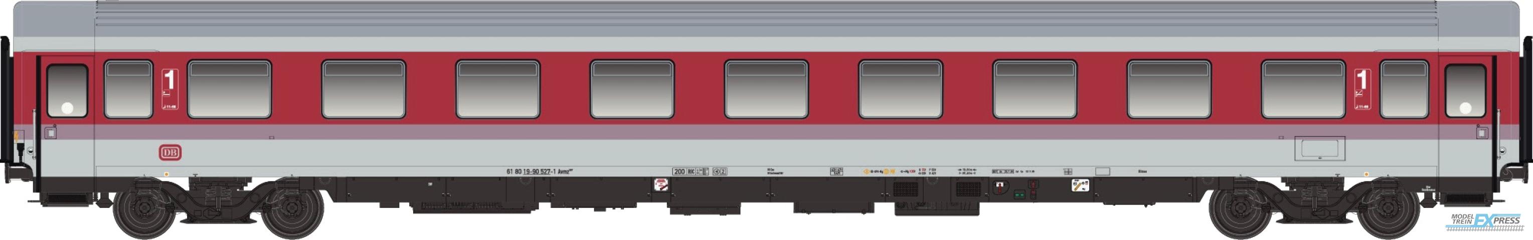 LS Models 46175 A9, rood/wit, rose lijn, silver dak, brede witte lijn op dak, DB logo rood  /  Ep. V  /  DB  /  HO  /  DC  /  1 P.