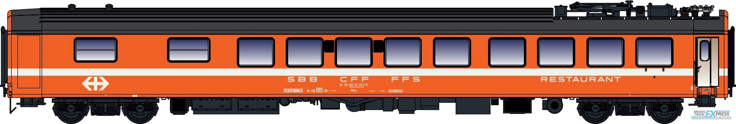 LS Models 472006 WRm, oranje, SBB signet  /  Ep. IV  /  SBB  /  HO  /  DC  /  1 P.