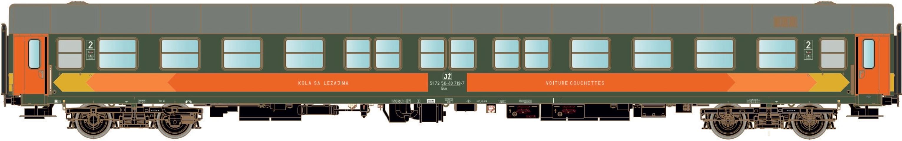 LS Models 48070DC Bctm 256, groen, grijs dak, oranje lijn, zonder schorten  /  Ep. IVAB  /  JZ  /  HO  /  DC  /  1 P.