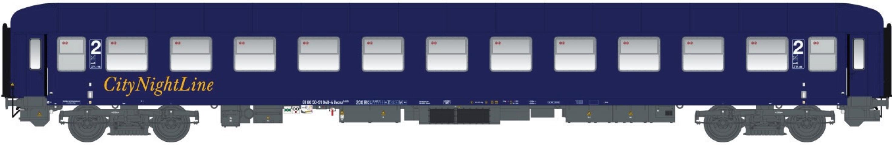 LS Models 49060AC Bvcmz 248.5 CNL, blauw, geel opschrift "City Night Line" / Ep. V / CNL / HO / AC / 1 P.