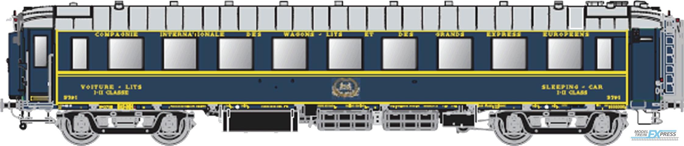 LS Models 49126 F, blauw, livrei 1937, CIWL, oorpsonkelijke versie, monogram, 1e/2e klas  /  Ep. II-IIIA  /  CIWL  /  HO  /  DC  /  1 P.