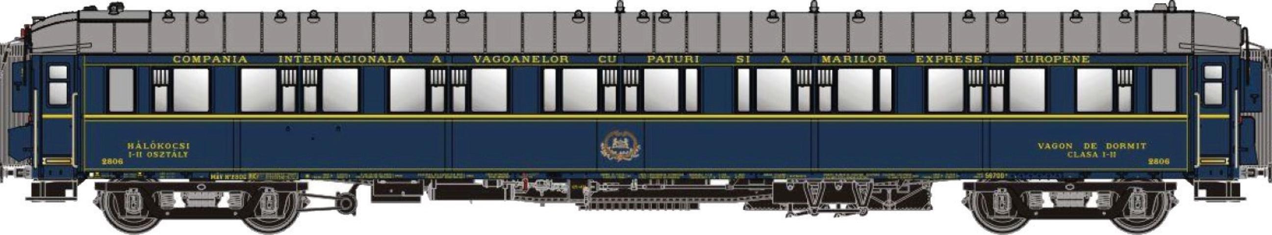 LS Models 49145 ST, blauw, livrei 1935, CIWL, chassis kort, dak normaal, monogram  /  Ep. IIIA  /  CIWL  /  HO  /  DC  /  1 P.