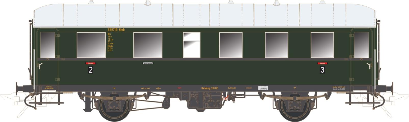 Lenz 41127-01 EINHEITSNEBENBAHNWAGEN BCI-34, 2./3. KL. DB, EP.3