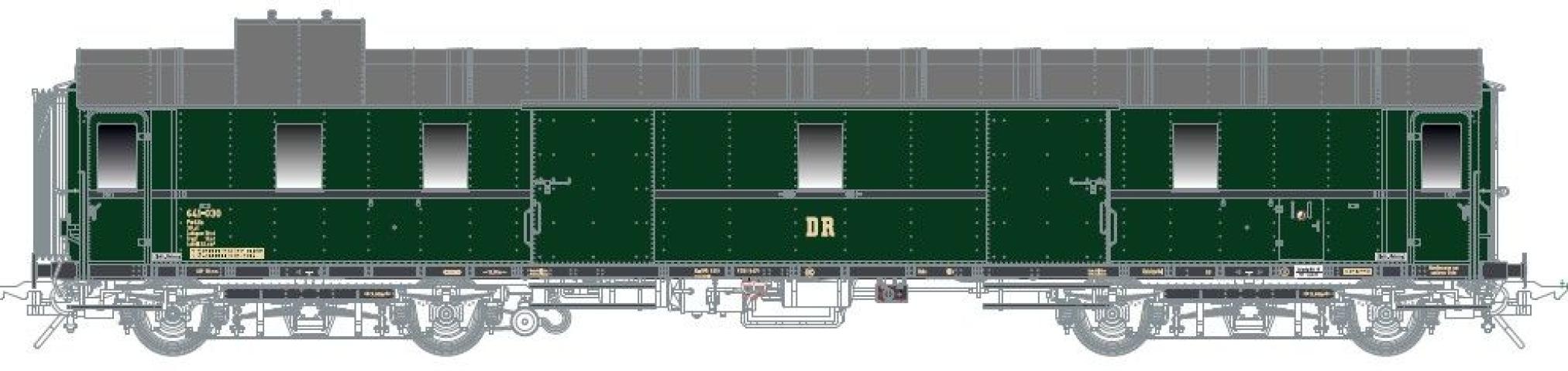 Lenz 41252-05 SCHNELLZUGGEPÄCKWAGEN D28, PW4ÜE, DR, EP.3
