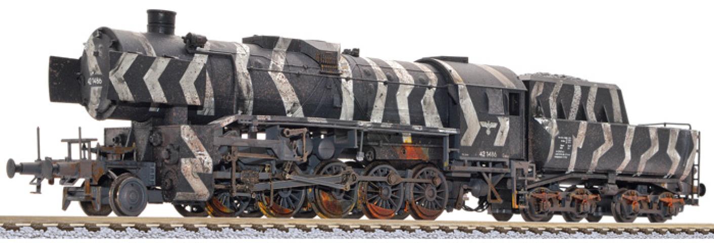 Liliput 131507 Dampflok BR 42 1486 DRB ep.II Wintertarnung. Verwittert