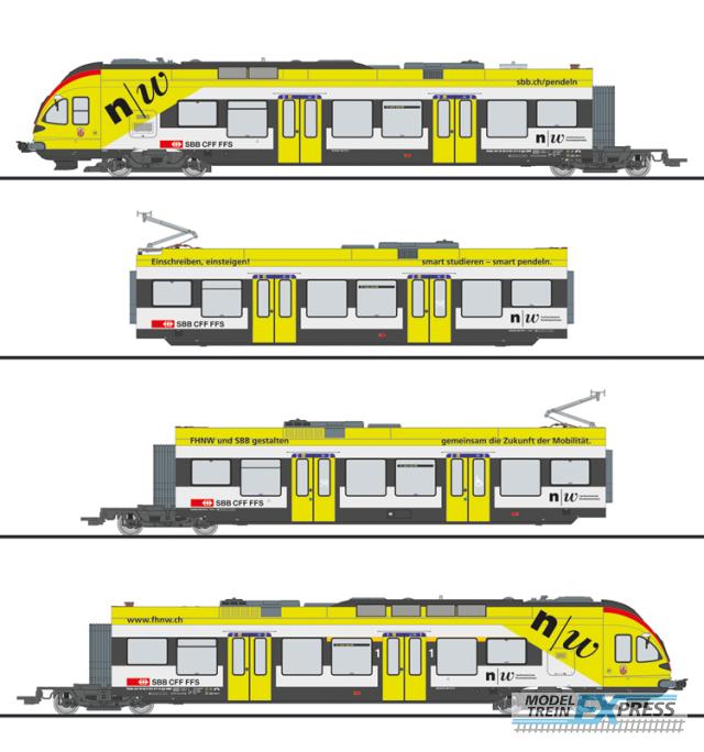 Liliput 133863 4-tlg. Elektro-Triebzug, "FLIRT", SBB-CFF, Ep.VI