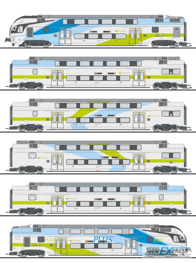 Liliput 133864 6-tlg. Elektro-Triebzug, "KISS", WESTbahn, Ep.VI