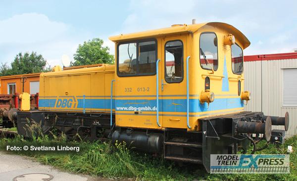 Liliput 162601 Diesel-Rangierlokomotive, 332 013-2 (DBG), DB AG, gelb, Ep.V