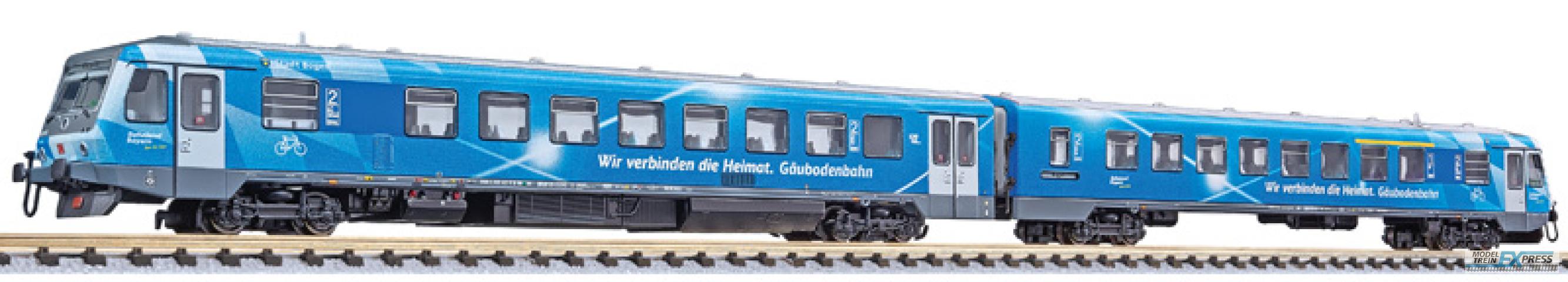 Liliput 163212 Dieseltriebw., BR 628.4/928.4, 2-tlg., "Rautenzug" der Gäubodenbahn, DB AG, Ep.VI