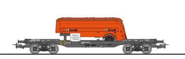 Liliput 235790 Transportwagen ÖBB, 977 0 000-4, Strüver Tankauflieger "Turmöl"