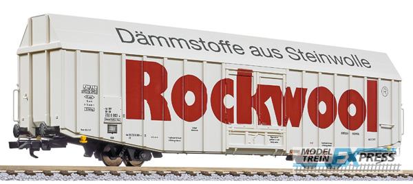 Liliput 235814 Großräumiger Güterwagen, Hbbks, DB, "Rockwool", Ep.V (mittel)