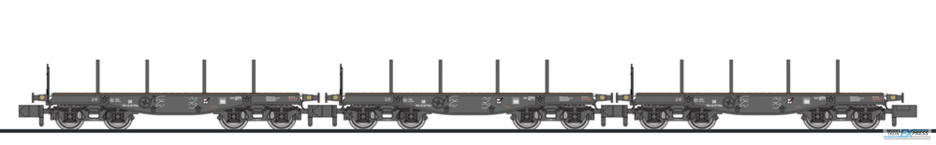 Liliput 260169 3-tlg. Set, 4-achs. Schwerlastwagen, SSy Köln, DRB, Ep.II