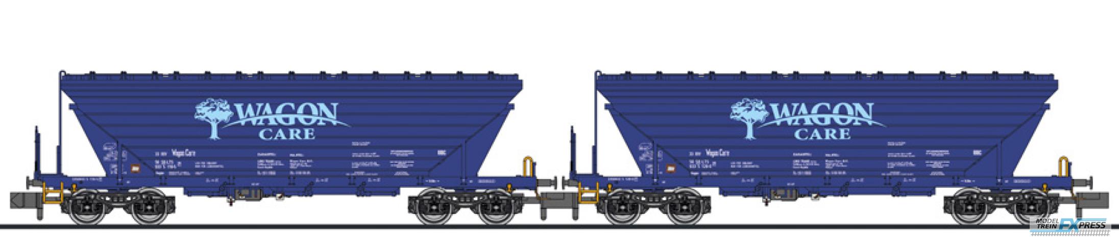 Liliput 260221 2-tlg. Set, Getreidetransportwg., Uagpps, "Waggon Care", Slowenien, Ep.V-VI