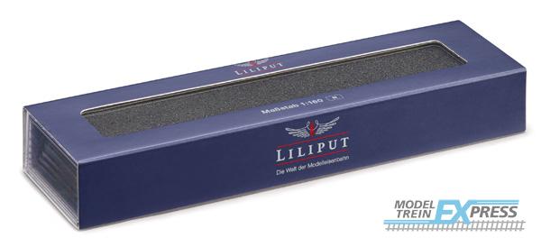 Liliput 967998 Klarsichtbox N lang, ca. 22,2 cm, mit Hülle, Universal-Inlay zum Zuschneiden