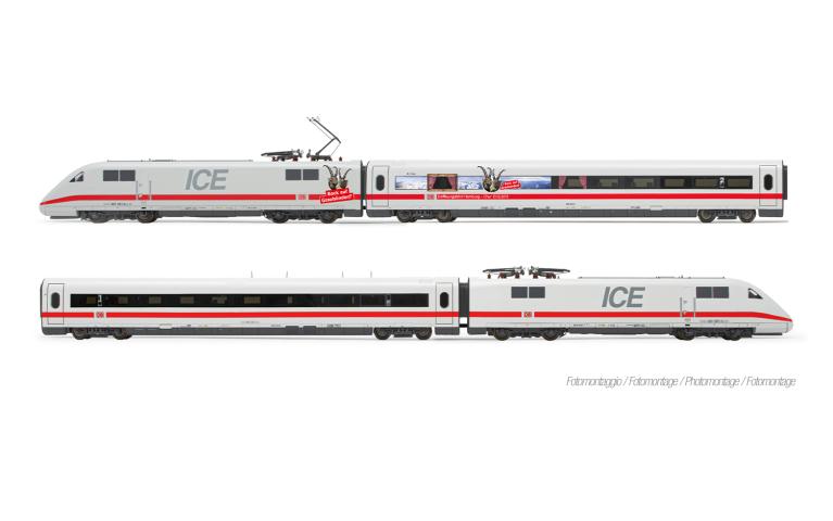 Lima 1755 DB AG, ICE1, Tz 186 "Chur" with Swiss pantographs, 4-unit base pack "Bock auf Graubünden", ep. VI