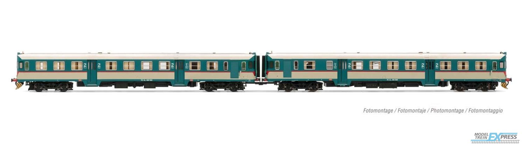 Lima 2653 FS, 2-unit pack of diesel railcars ALn 668 1900 original livery, motorized unit + dummy, period V