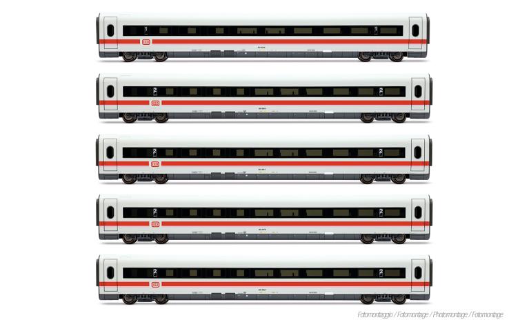 Lima 4681 DB, 5-unit pack add. coaches for ICE-1 HL1750 (2 x 1st class + 3 x 2nd class), ep. IV