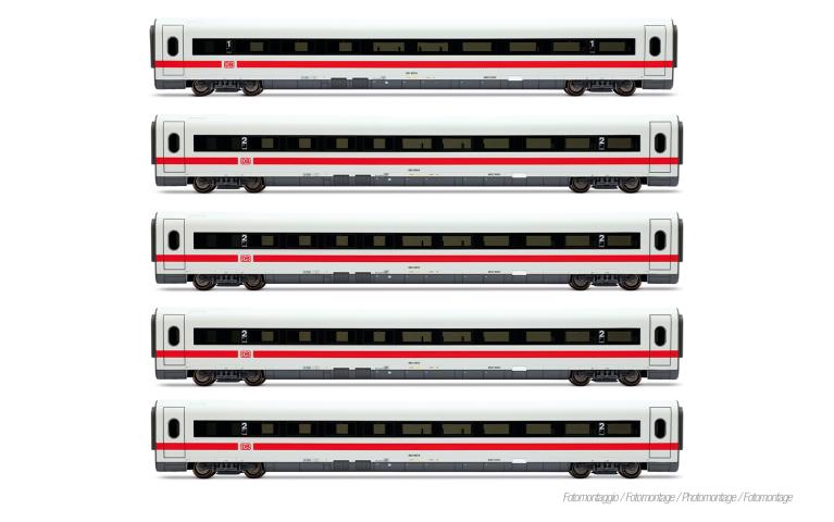 Lima 4682 DB AG, 5-unit pack add. coaches for ICE-1 HL1751 (2 x 1st cl. + 3 x 2nd cl.) "Landshut", ep. V