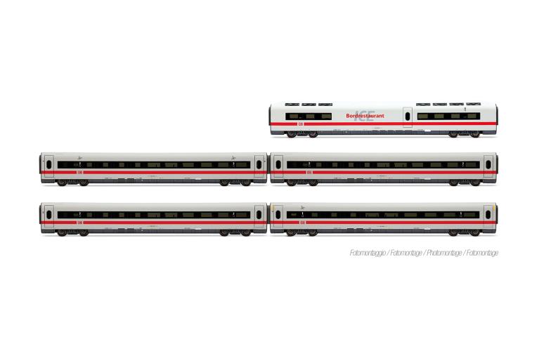 Lima 4684 DB AG, ICE 1, Tz 155 "Rosenheim", 5-unit pack additional coaches, train "Klimaschützer", ep. VI