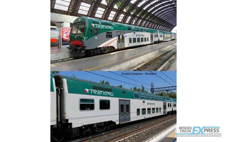 Lima 5052 Trenord, 3-unit pack Vivalto coaches (1 with driver's cab + 2 intermediate coaches)