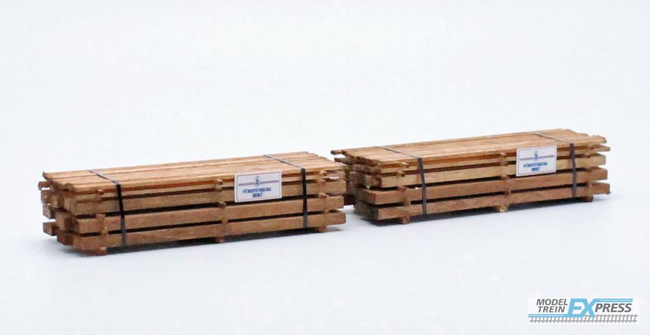 Loewe Wagonladingen 2294 Belading geïmpregneerd hout / Ladegut imprägniertes Bauholz, 1:87