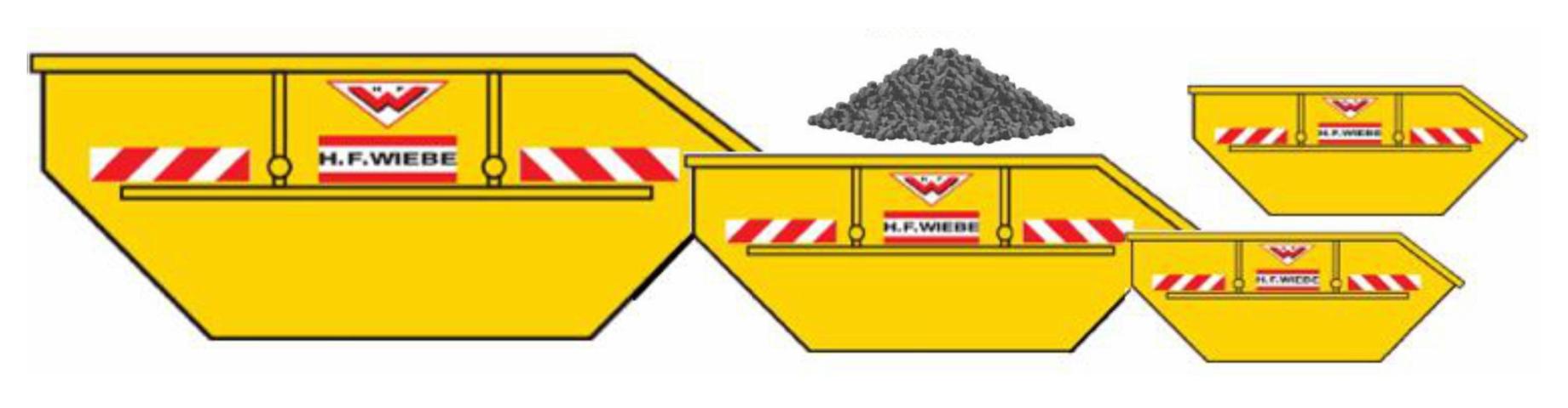 Loewe Wagonladingen 2429 Afzetbakken Set + puin Wiebe (4 st.)