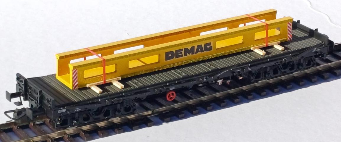 Loewe Wagonladingen 2454 Belading Kraanonderdeel Demag 120 mm