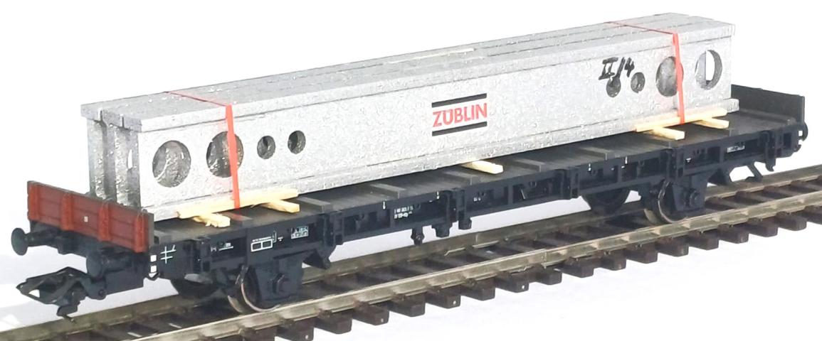 Loewe Wagonladingen 2463 Belading dakdragers Zublin 130 mm