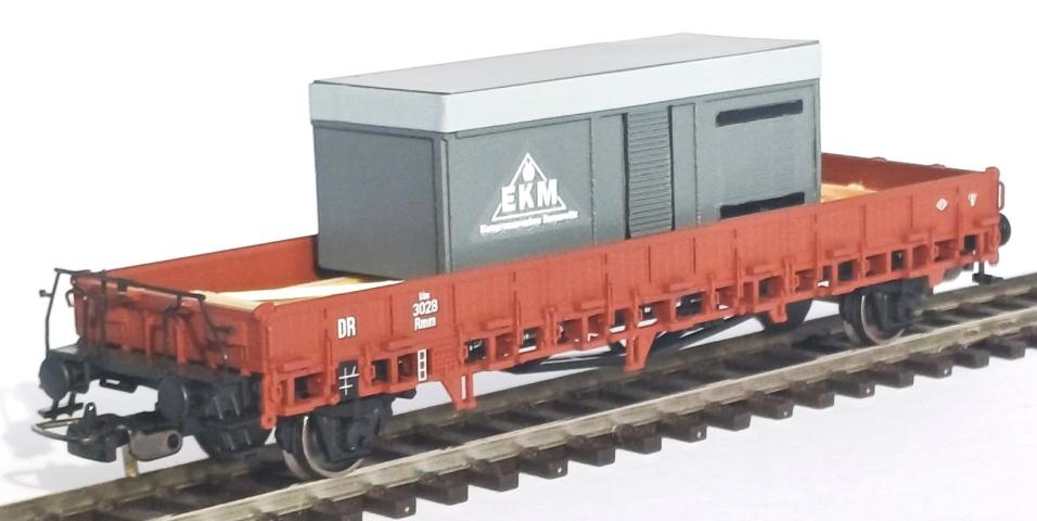 Loewe Wagonladingen 2465 Belading compressor (groot) VEB Kompr. Bannewitz 120 mm